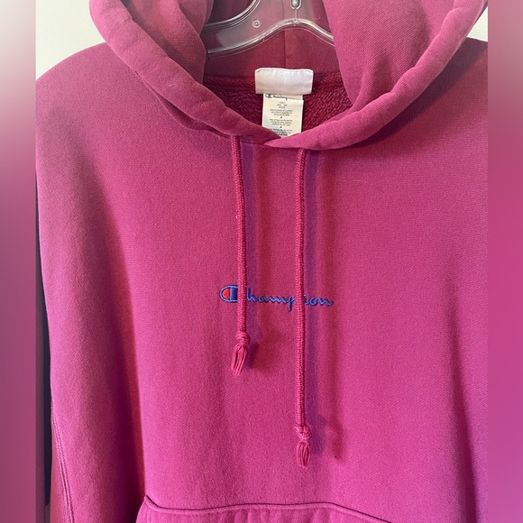Champion Hoodie in Burgundy - Picture 2 of 4